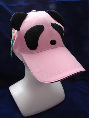 熊猫屋オリジナル 帽子（ぱんだ・ピンク）